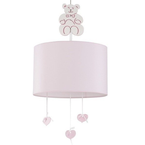 Różowa lampa do pokoju dziewczynki  HONEY 47cm