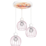 Lampa sufitowa do pokoju dziewczynki Jednorożec Koszyk 3xE27