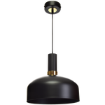 Nowoczesna lampa wisząca MALMO BLACK/GOLD 1xE27 MLP6198
