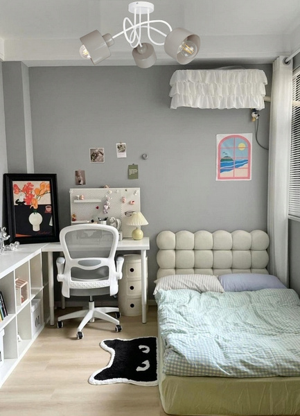 Lampa sufitowa do pokoju dziecka biało-szara Edison Loft 3