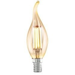 Żarówka FILAMENT LED E14 4W ciepła 2200K świeczka płomyk VINTAGE