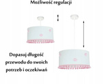 Lampa wisząca do pokoju dziewczynki i chłopca turkusowa Pompony 