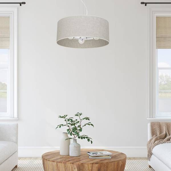 Lampa wisząca LINO, MLP7501, biały/szary, 3x60W E27