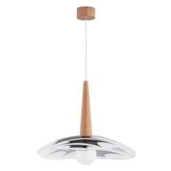 Lampa wisząca ALFA BERYL DREWNIANA 1xE27 47cm | 60944