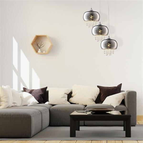 Nowoczesna lampa wisząca STARLIGHT CHROME ML3788