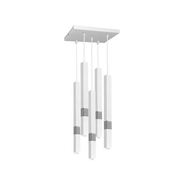 Lampa wisząca CASTRO WHITE / CHROME 5xG9 MLP6561