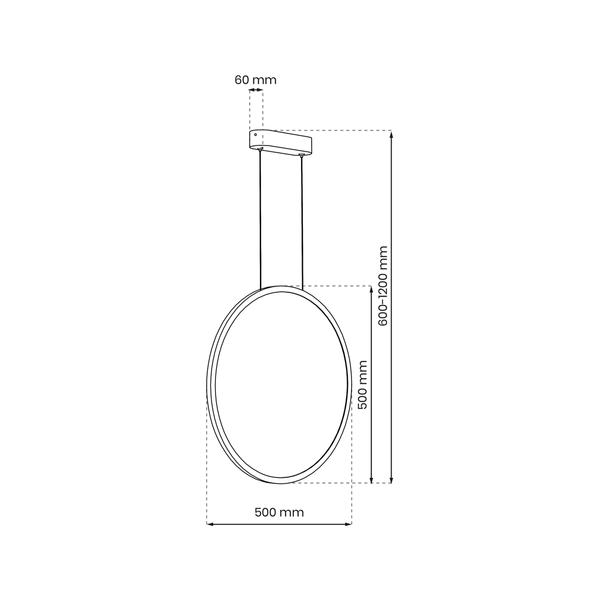 Lampa wisząca SATURNO, czarna, 28W LED, barwa neutralna 4000K, ML8854