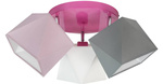 Lampa sufitowa dla dziecka 3 punktowa kolorowa Diament 3xE27