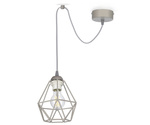 Nowoczesna czarna lampa wisząca pająk druciak mały Diamond 1