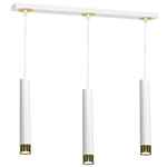 Nowoczesna lampa wisząca DANI WHITE/GOLD 3xGU10 MLP6236
