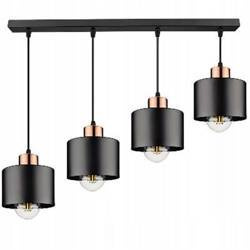 Lampa wisząca czarna 4xE27 Olena 34-78131