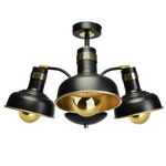 Lampa sufitowa MARGO BLACK/GOLD 3xE27