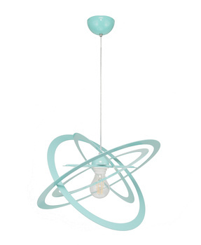 Lampa sufitowa dla dziecka  turkusowa pastelowa Sferis 1xE27 Led