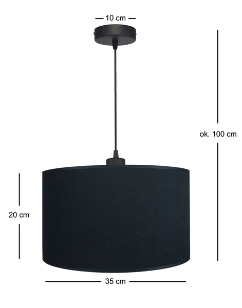 Lampa wisząca MIRROR S BLACK