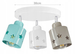 Lampa sufitowa do pokoju dziecka kolorowa Star Loft 3 