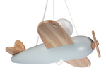 Lampa Samolot do pokoju dziecka Clipper szaro- naturalny