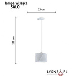 Lampa wisząca do pokoju dziecięcego SALLO niebieski abażur