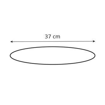 Denko (dolna zabudowa lampy)  lampy z abażurem stożek fi 37 cm