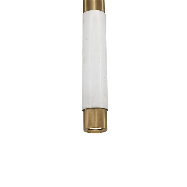 Nowoczesna lampa wisząca MARBLE WHITE/GOLD 1xGU10 ML6342