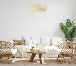 Lampa w stylu Boho Rotang z naturalnego ratanu- średnica 40 cm 
