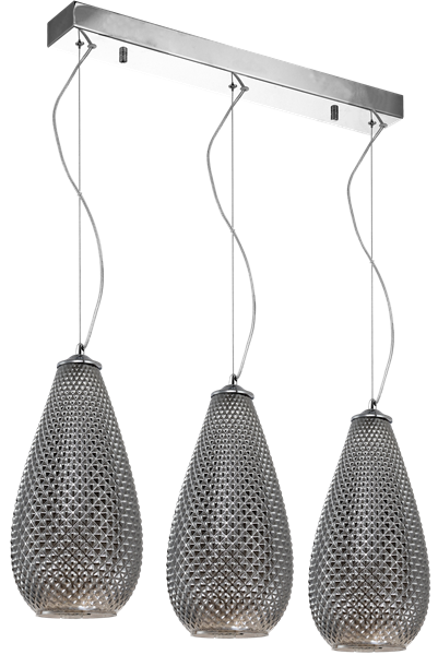 Lampa wisząca listwa kropla PETRA chrom ML5481