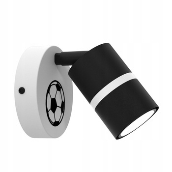 Lampa ścienna do pokoju dziecka z motywem piłki nożnej Mundial GU10