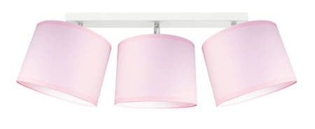 Lampa sufitowa do pokoju dziewczynki różowa regulowane abażury Pink 3xE27 Led