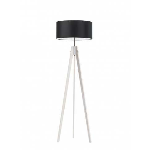 Lampa podłogowa do pokoju dziecka drewniana Magiczny Cylinder różowy abażur 1XE27