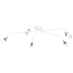 Lampa sufitowa nowoczesna reflektorek spot pająk JOKER V biały śr. 132cm