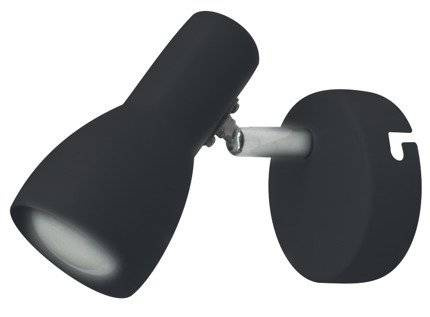 Lampa ścienna kinkiet 1X40W E14 czarny matowy PICARDO 91-50618