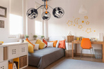  Lampa do pokoju dziecięcego czarna Edison Globus 3