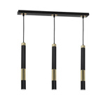 Lampa wisząca DALLAS GOLD 3xGU10 Listwa MLP6547