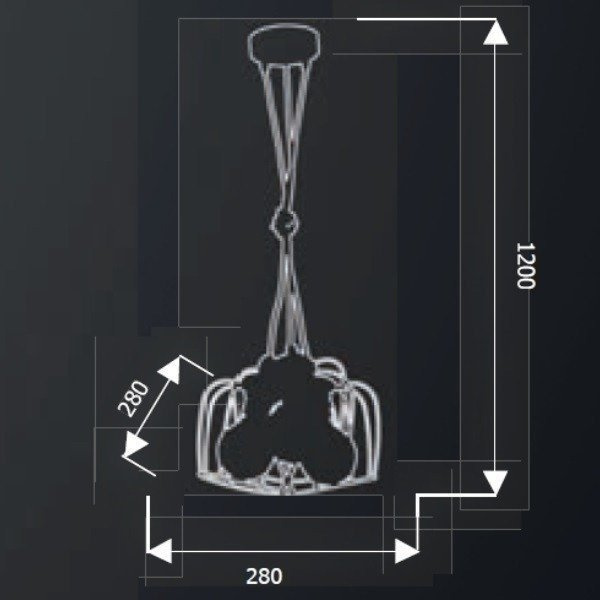 Lampa wisząca VINTAGE BLACK