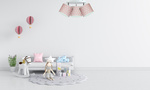 Lampa sufitowa do pokoju dziecka 3-punktowa w Gwiazdki Koło 3xE27 Led 