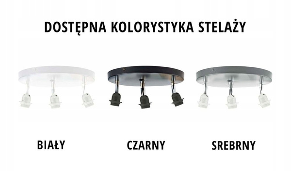 Lampa sufitowa do pokoju dziecięcego kolorowa Minorka 3xE27