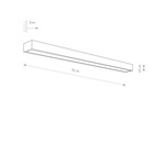 Kinkiet KAGERA LED L chrom 91cm