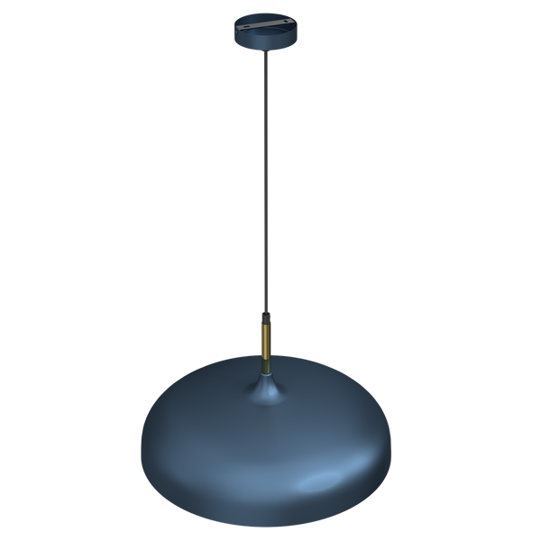 Lampa wisząca LINCOLN, MLP7901, 45 cm, niebieski/złoty, 1x60W E27