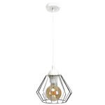 INDUSTRIALNA lampa wisząca NORMAN WHITE 1xE27 MLP6260