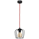 Lampa wisząca VINTAGE ROSSO BLACK