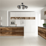 Nowoczesna lampa sufitowa SOFIA SMOKED 5xE27