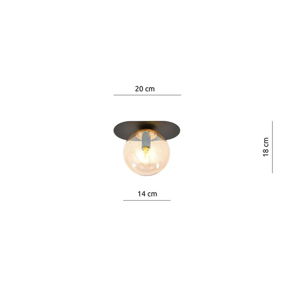 PLAZA 1 BLACK/MIODOWY