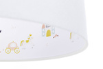 Lampa do pokoju dziewczynki biała Little Princess Welur 40 cm 