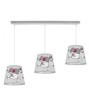 Lampa Wisząca Sufitowa Regulowana Dziecięca Abażury