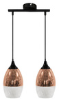 Lampa sufitowa wisząca miedziana regulowana 2x60W Celia Candellux 32-57341