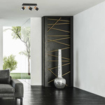 Lampa sufitowa JOKER, MLP6304, czarny/drewno/chrom, 3x8W GU10 