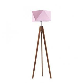 Drewniana lampa podłogowa do pokoju dziecka – Świetlisty Diament