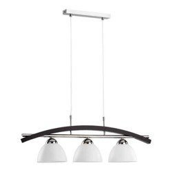 Lampa wisząca listwa nowoczesna FUJI wenge/biały szer. 70cm