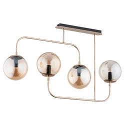 Lampa sufitowa ALFA TREVI ZŁOTA 4xE14 15cm | 63044