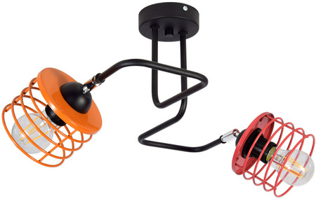 Lampa sufitowa do pokoju dziecka nowoczesna w stylu loft Edison Koszyk 2