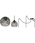 Nowoczesna Lampa wisząca typu Pająk Spider Crystal 3xE27 Led
